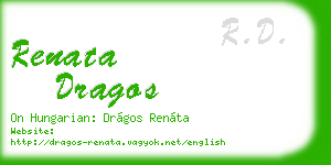 renata dragos business card