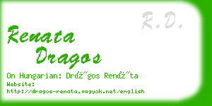 renata dragos business card